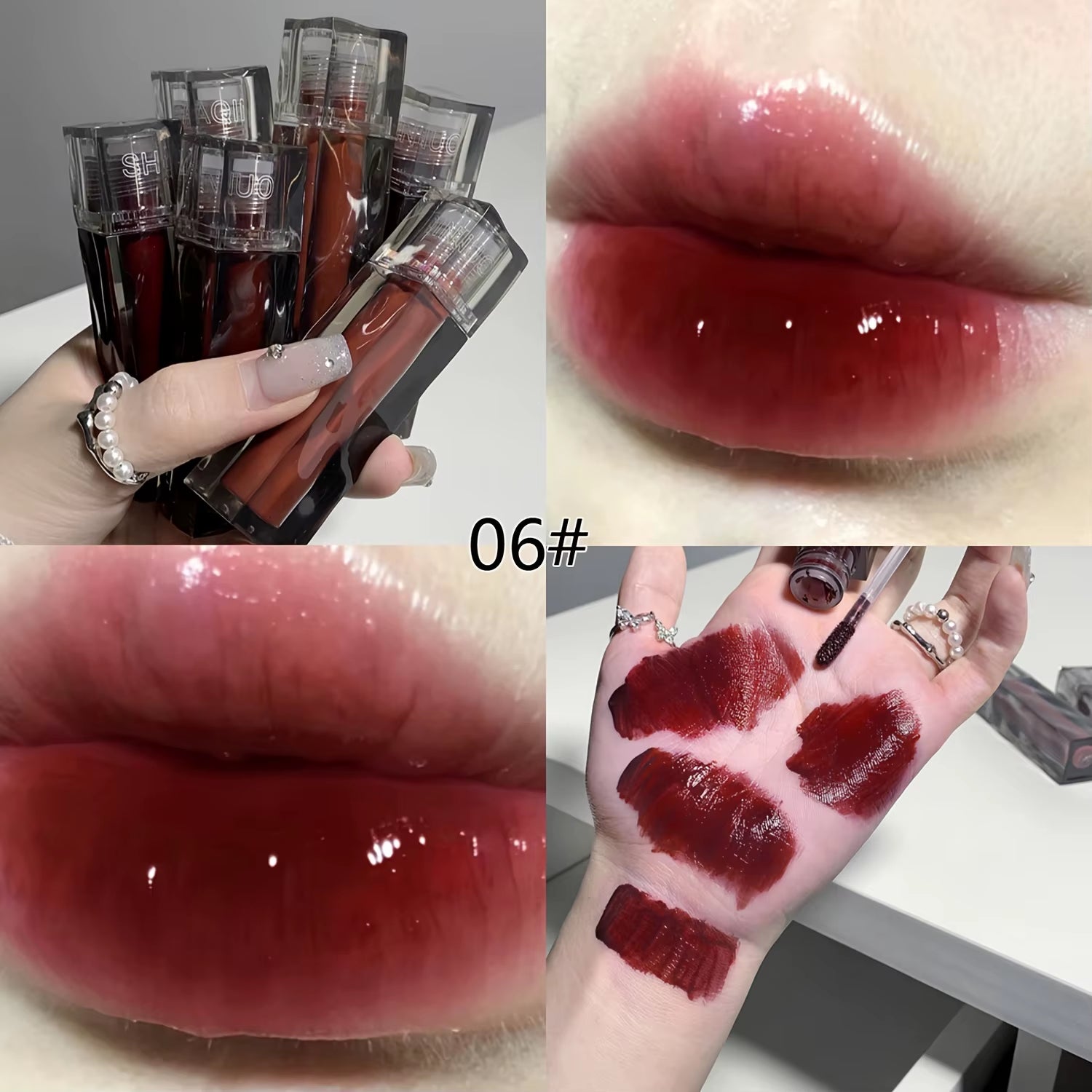 Bear Mirror Lip Glaze - Long-Lasting, Hydrating Liquid Lipstick with a Luxurious Glossy Finish