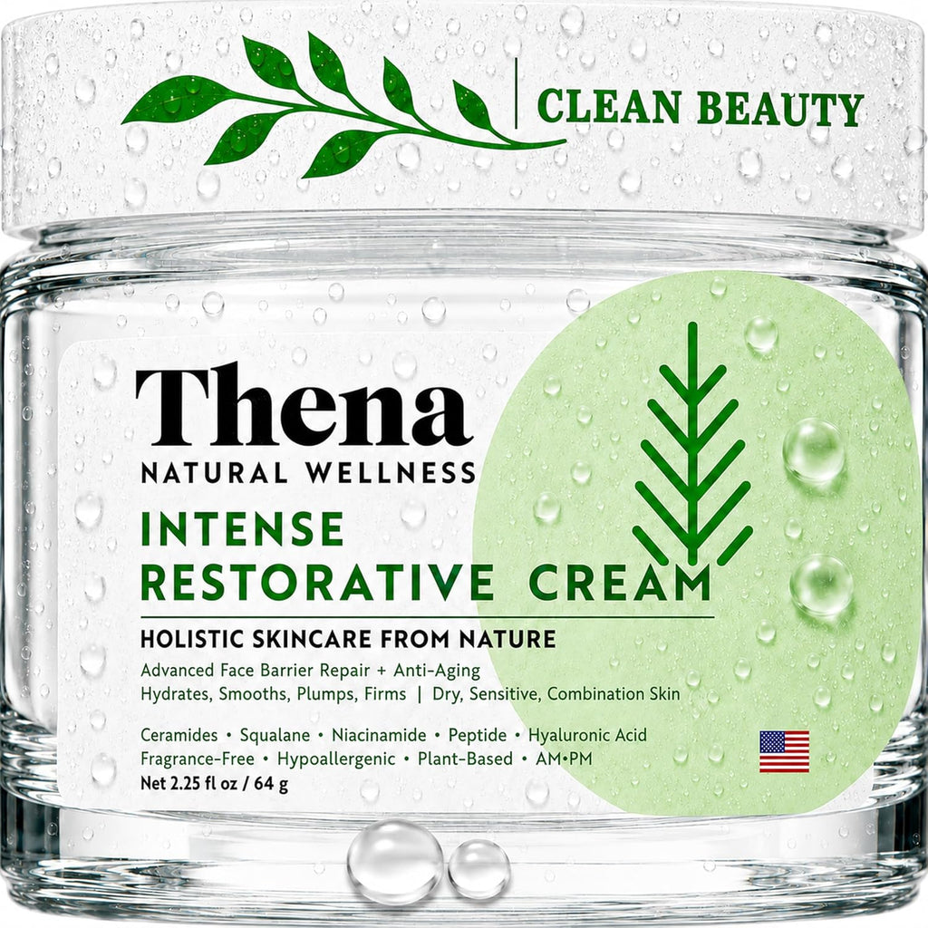 Advanced Skin Barrier Repair Moisturizer for Dry Sensitive Skin with Ceramides, Niacinamide, Hyaluronic Acid, Squalane, and Anti-Aging Peptides - Fragrance-Free Hydration and Soothing Recovery