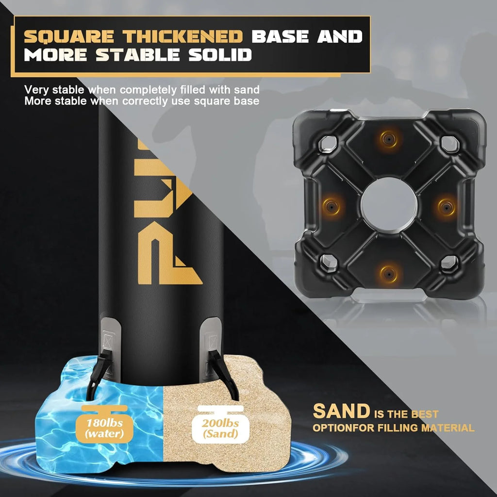 Freestanding Heavy Punching Bag with Stand for MMA and Kickboxing Training - Perfect for Home Gym Fitness for All Ages