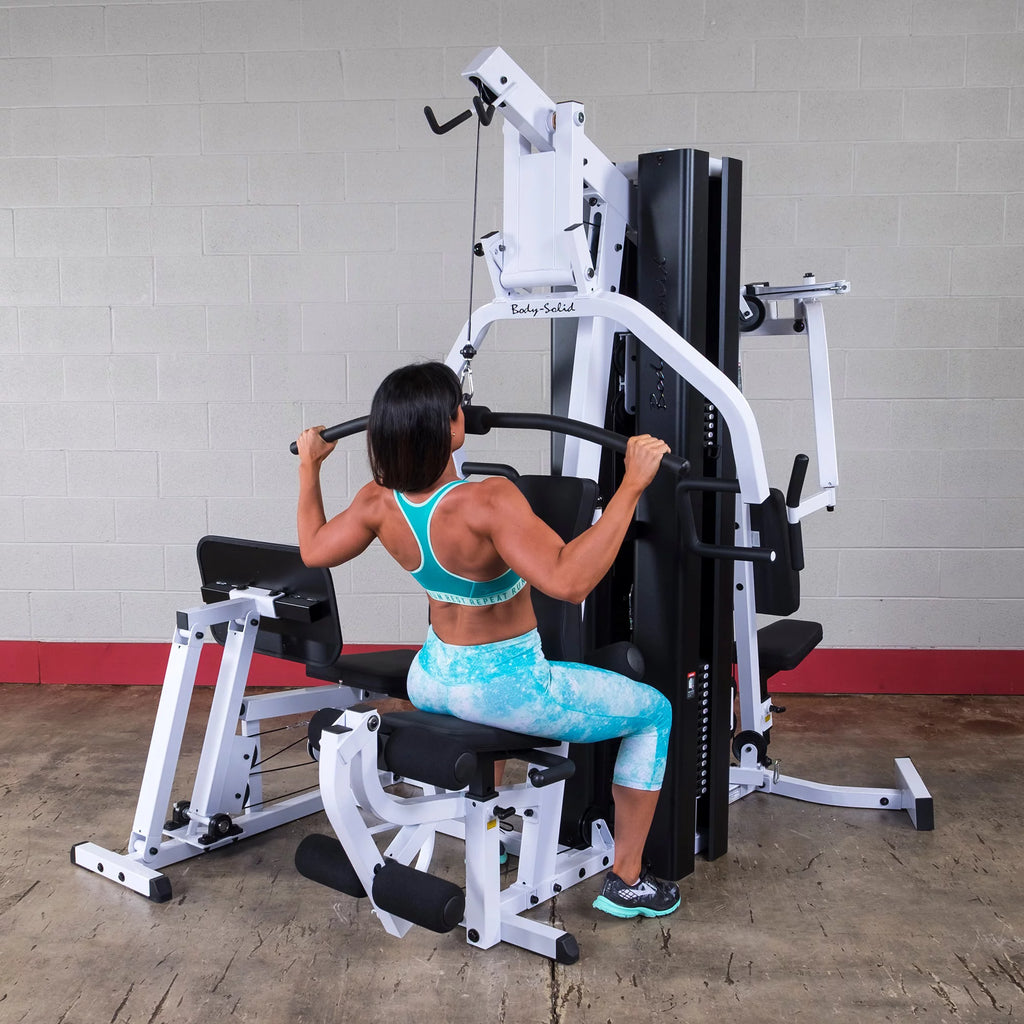 Body-Solid EXM3000LPS Commercial Double Stack Gym - Three-Station Fitness System
