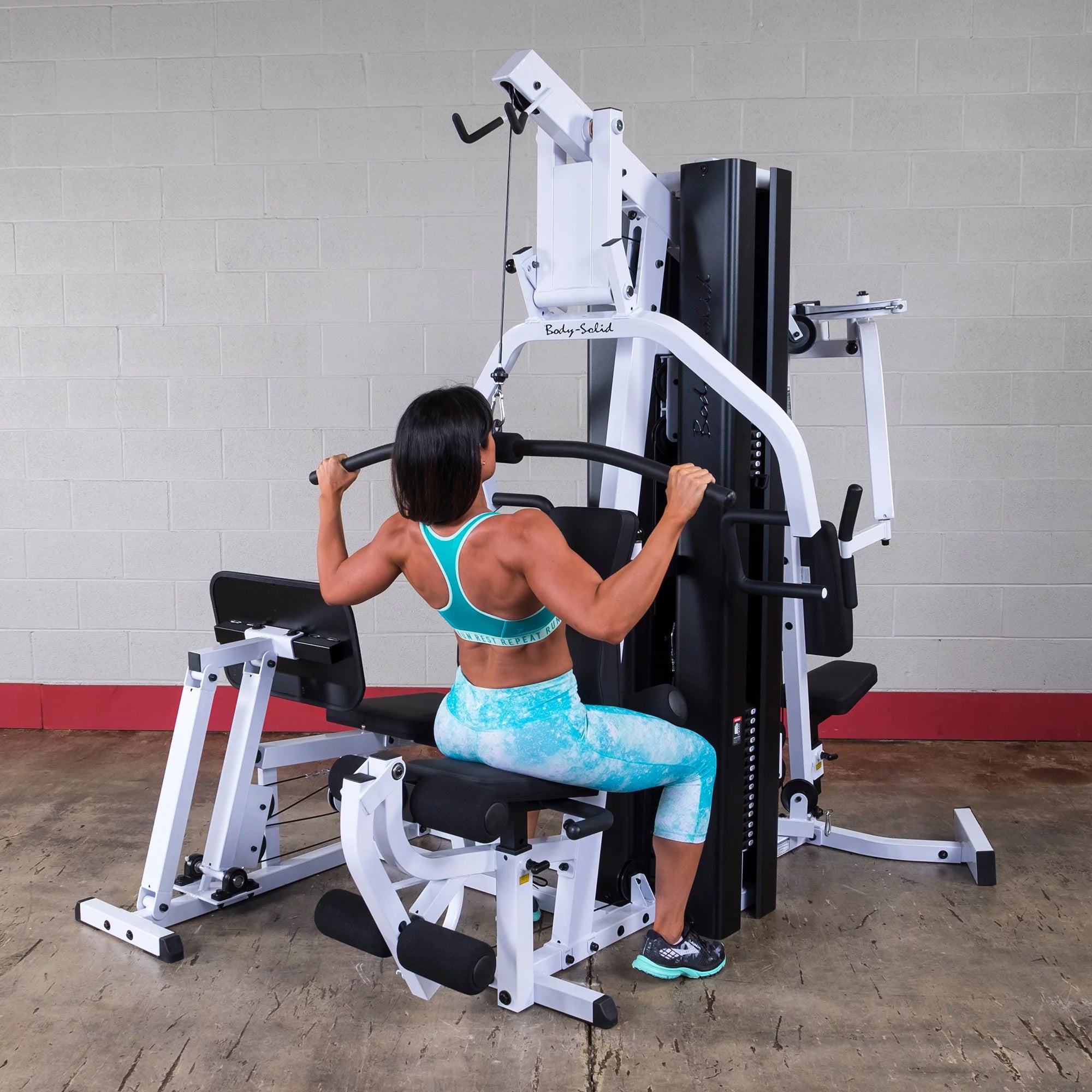 Body-Solid EXM3000LPS Commercial Double Stack Gym - Three-Station Fitness System