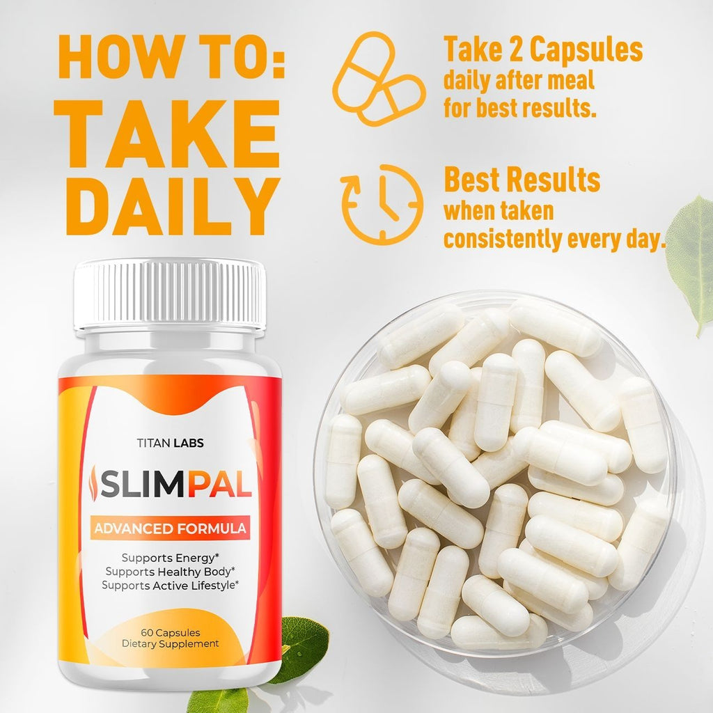 (5 Pack) Slimpal Advanced Energy and Fitness Supplement Slim Pal 300 Capsules