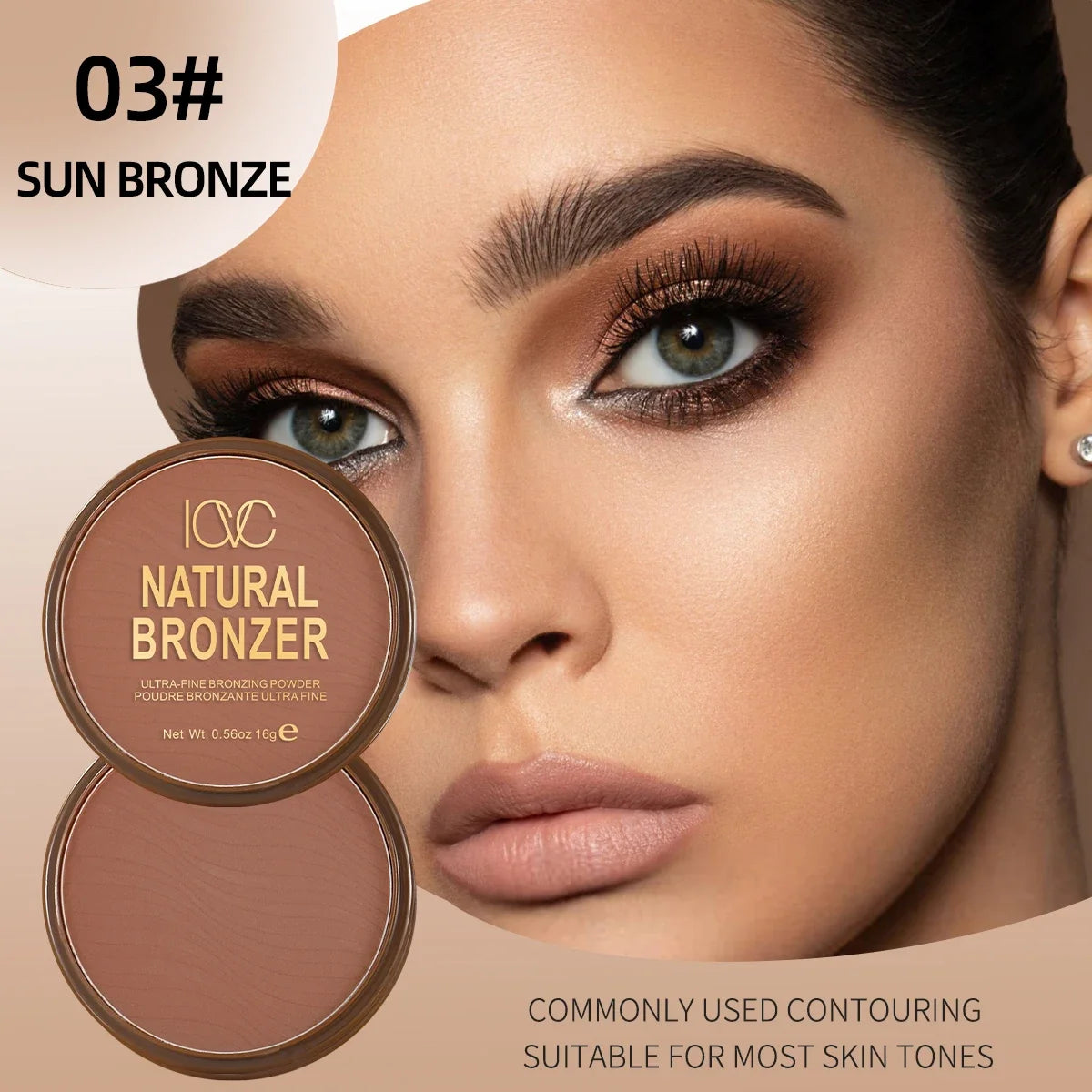 Matte Bronzer and Contour Palette for Dark Skin - Natural Profile Powder and Concealer for Flawless Makeup Setting