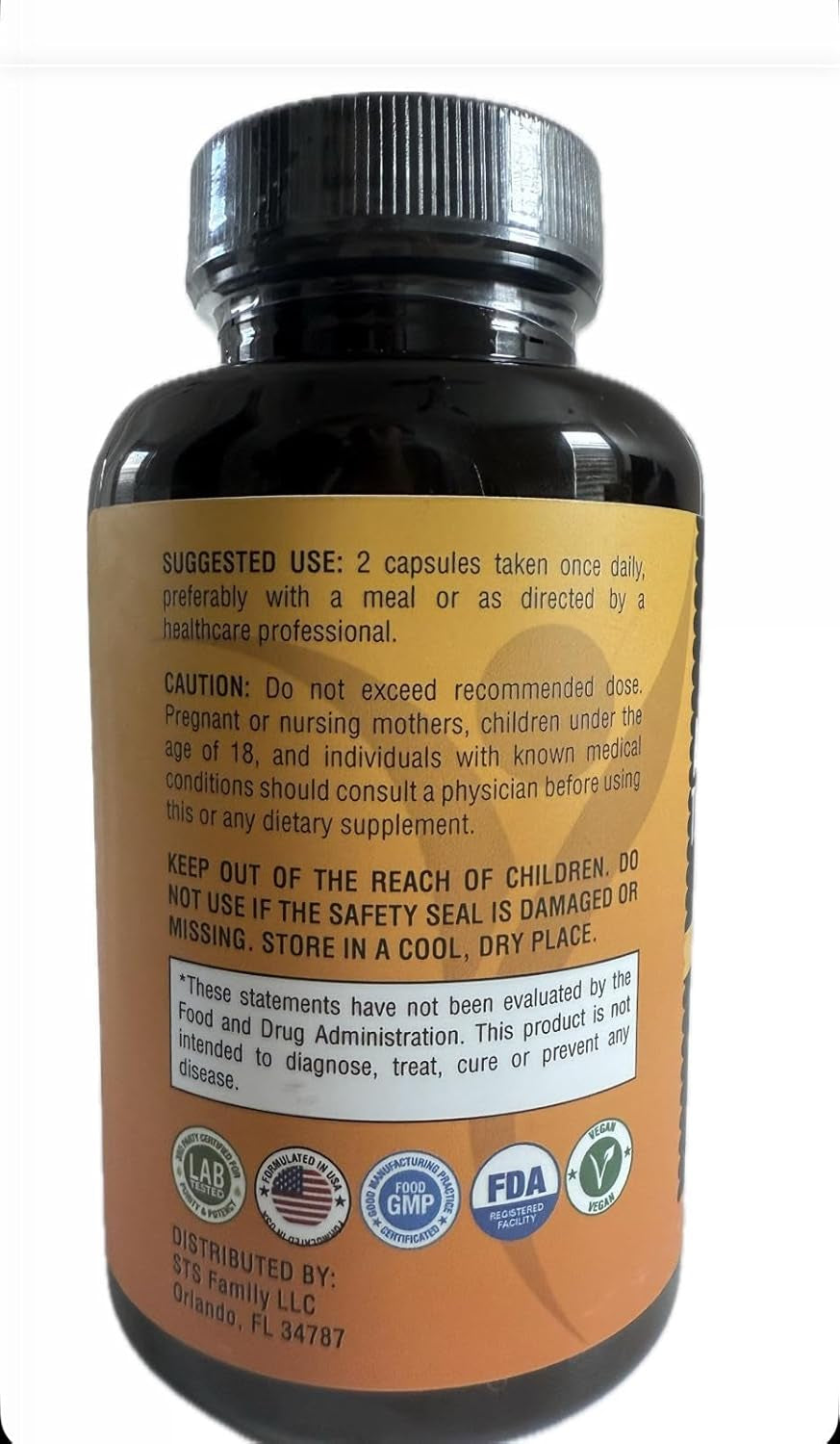Ceylon Cinnamon Capsules 3000Mg Turmeric 3000Mg Apple Cider Vinegar 3000 Mg Ginseng 2000Mg Aloe Vera 2000Mg Berberine Supplement 1200Mg + Banaba | Bitter Melon | Gymnema | Ginger Root - 60 Count