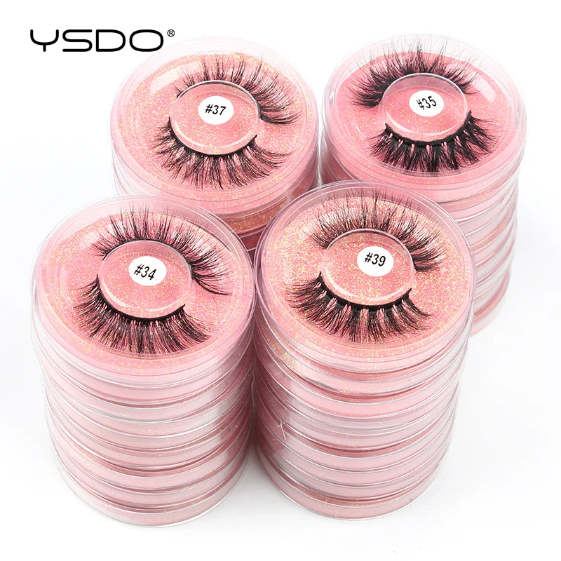 Wholesale 3D Mink Eyelashes Set - Natural Thick False Lashes in Bulk (4/10/20/50/100 PCS)