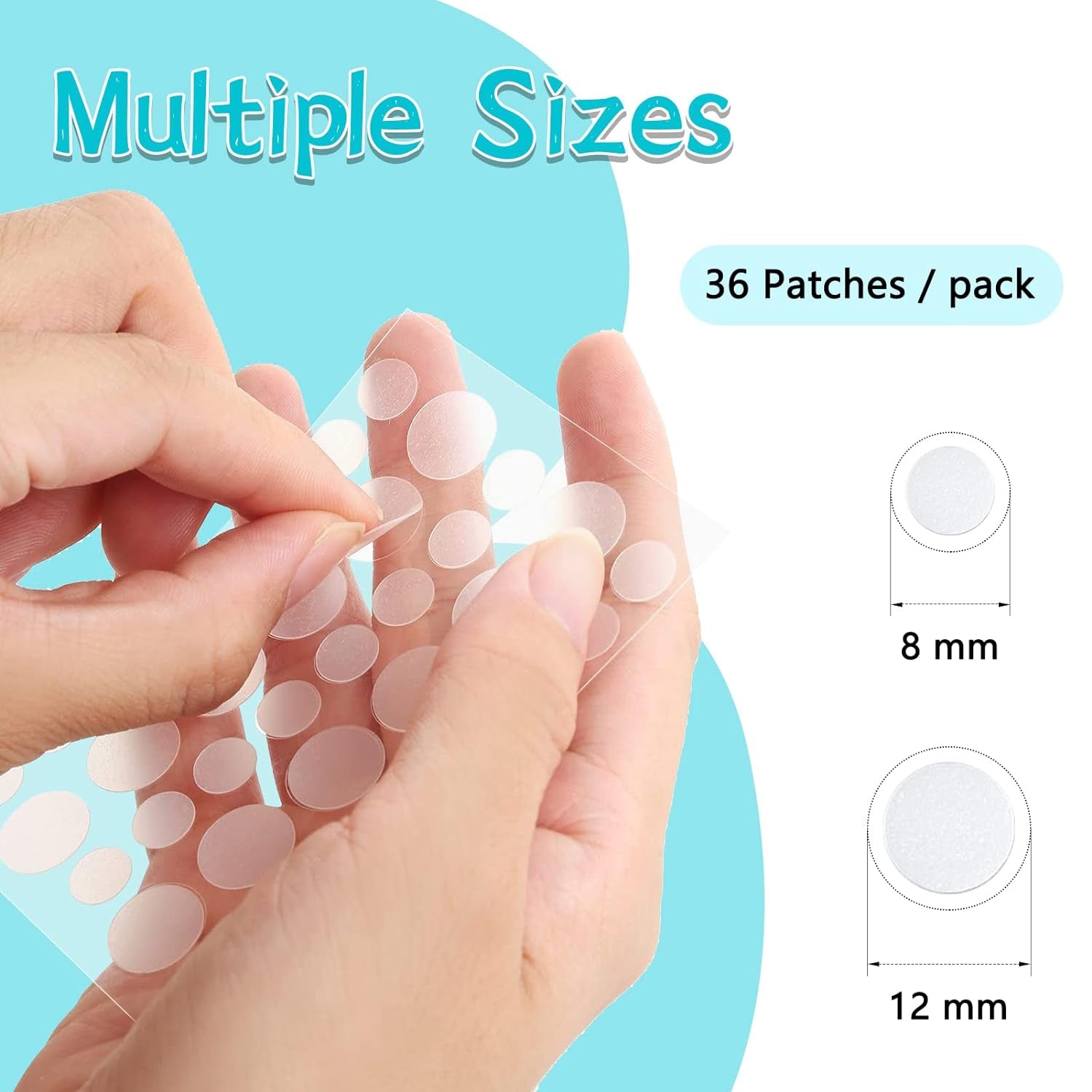 180 Count Hydrocolloid Acne Patches - Invisible Spot Treatment for Blemishes and Pimples