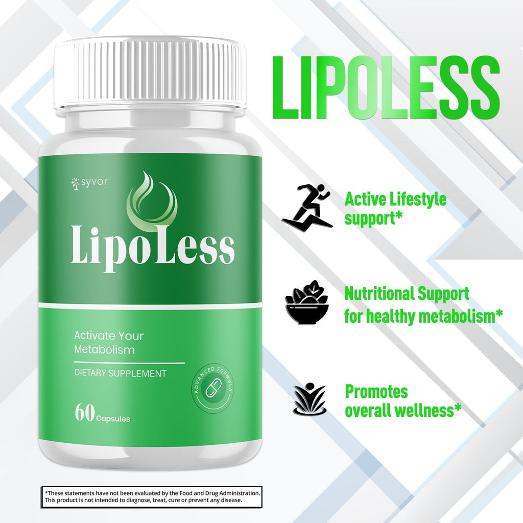 (5 Pack) Lipo Less Advanced Energy & Fitness Supplement Lipoless 300 Capsules