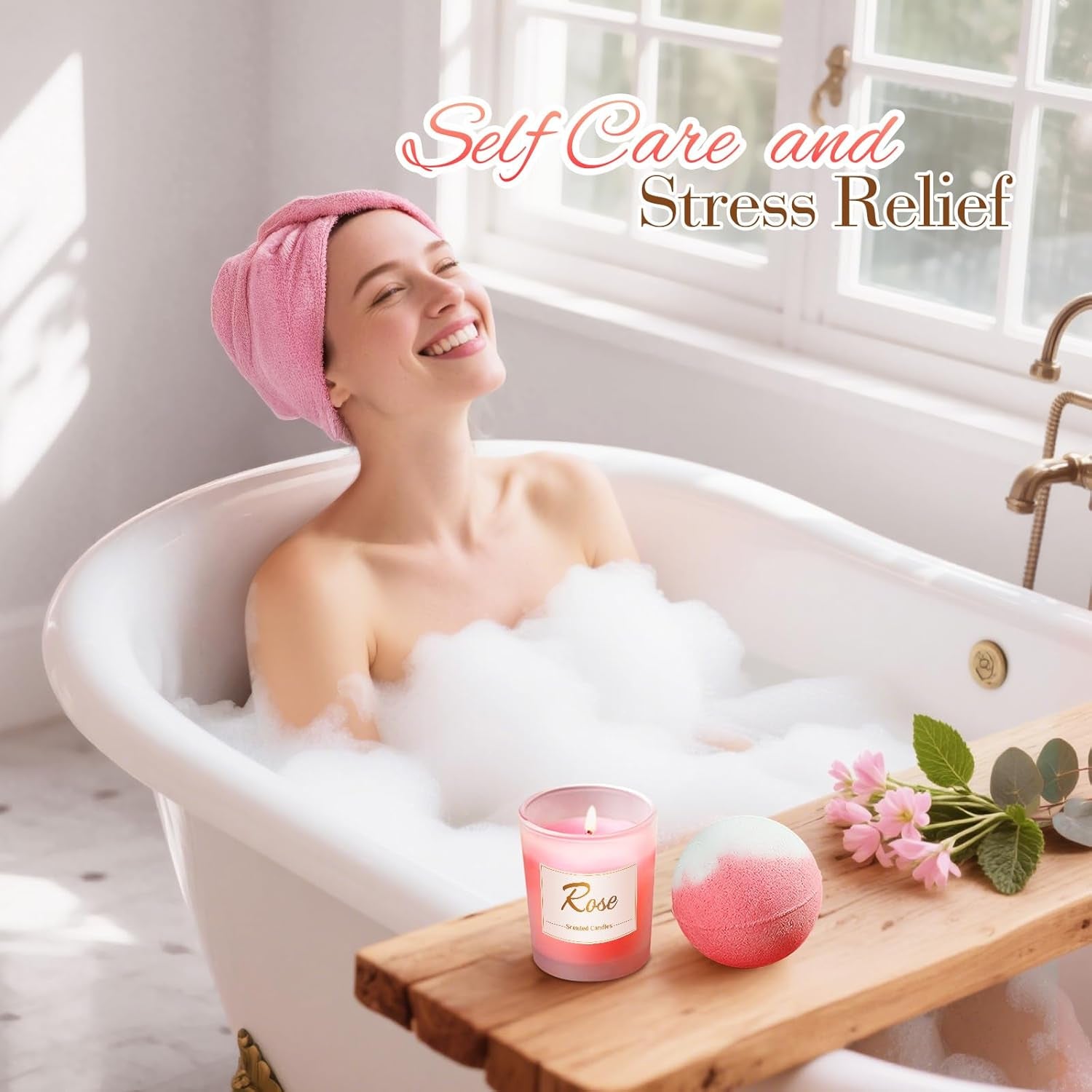 Premium Spa Relaxation Gift Baskets for Women: Thoughtful Best Friend Presents for Mother's Day, Birthdays, Galentine's Day, Valentine's Day, Christmas, Easter, Graduation, and Long-Distance Friendships