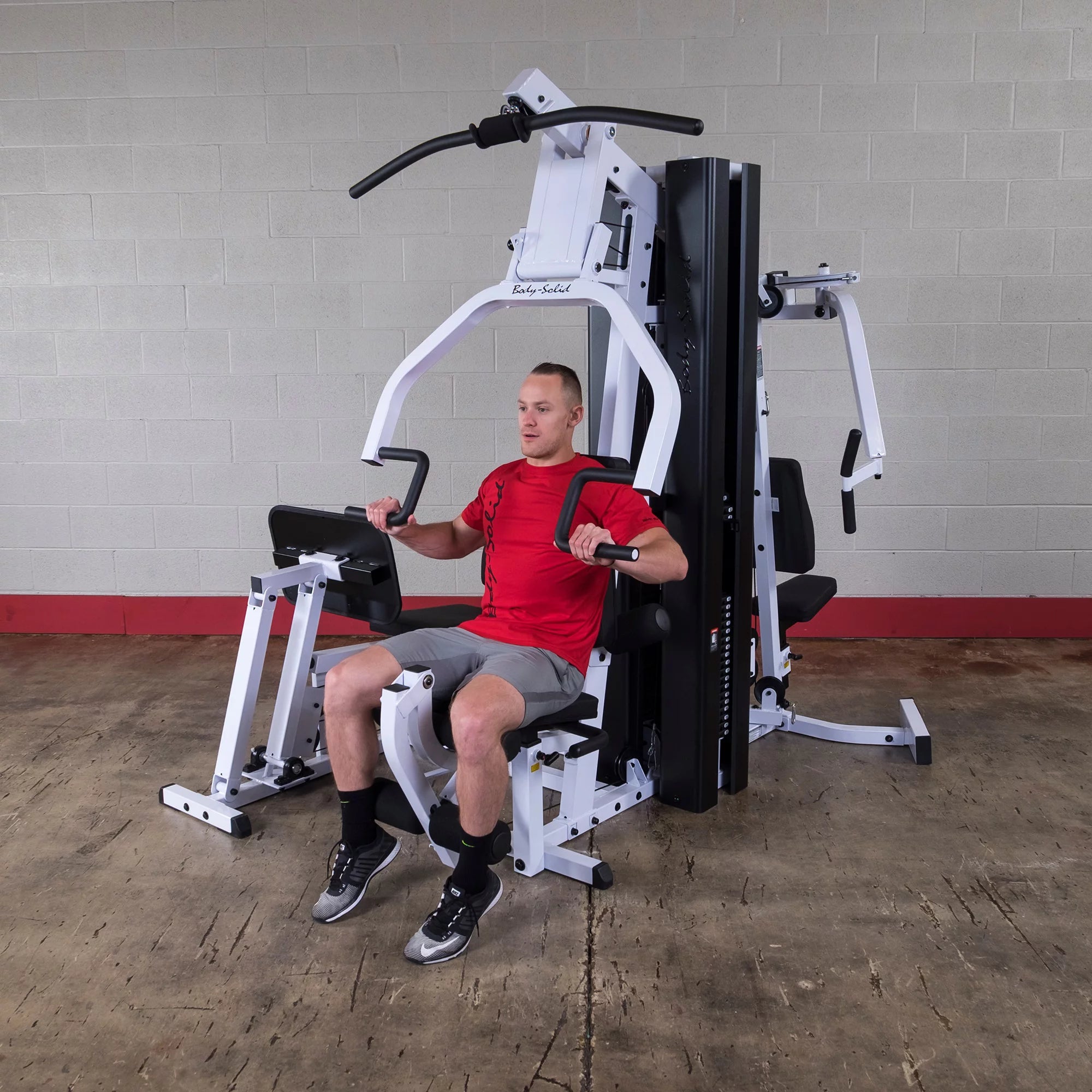 Body-Solid EXM3000LPS Commercial Double Stack Gym - Three-Station Fitness System