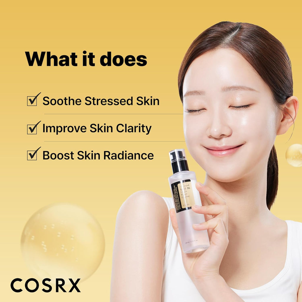 Snail Mucin 96% Repairing and Hydrating Serum for Dull Skin and Fine Lines, 100ml, Korean Skincare