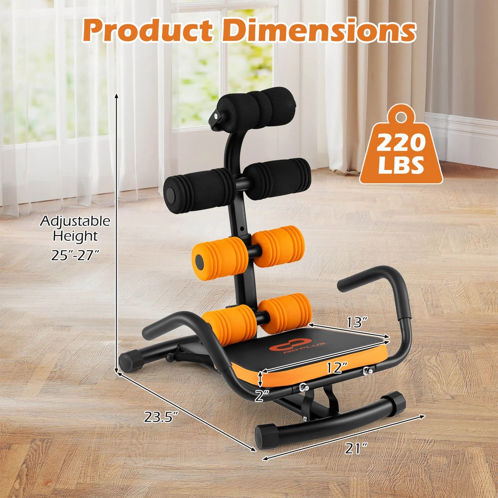Core Ab Trainer Bench - Professional Abdominal Workout Equipment for Gym and Fitness