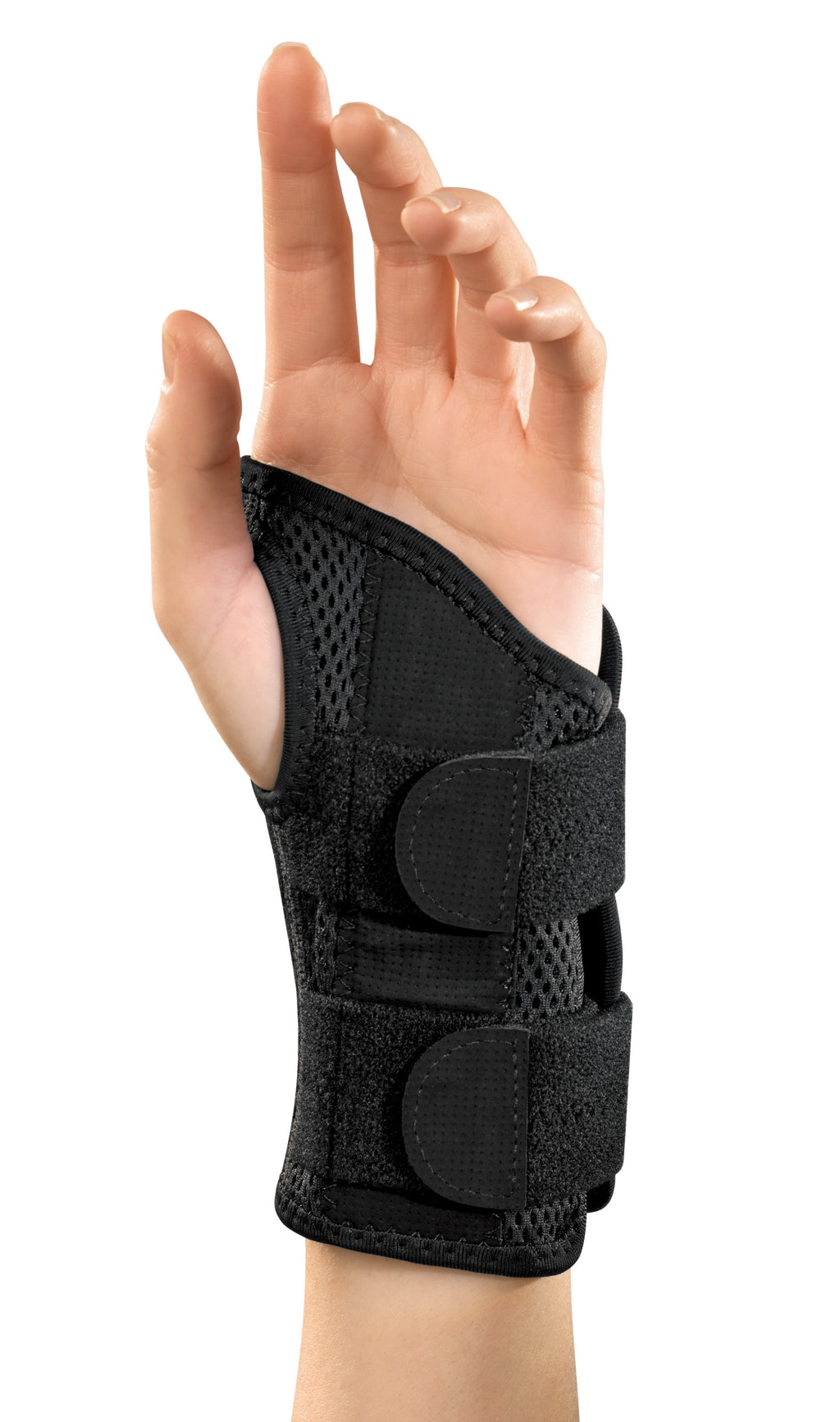 Green Fitted Wrist Brace, Left Hand, Unisex, One Size Fits Most, Black
