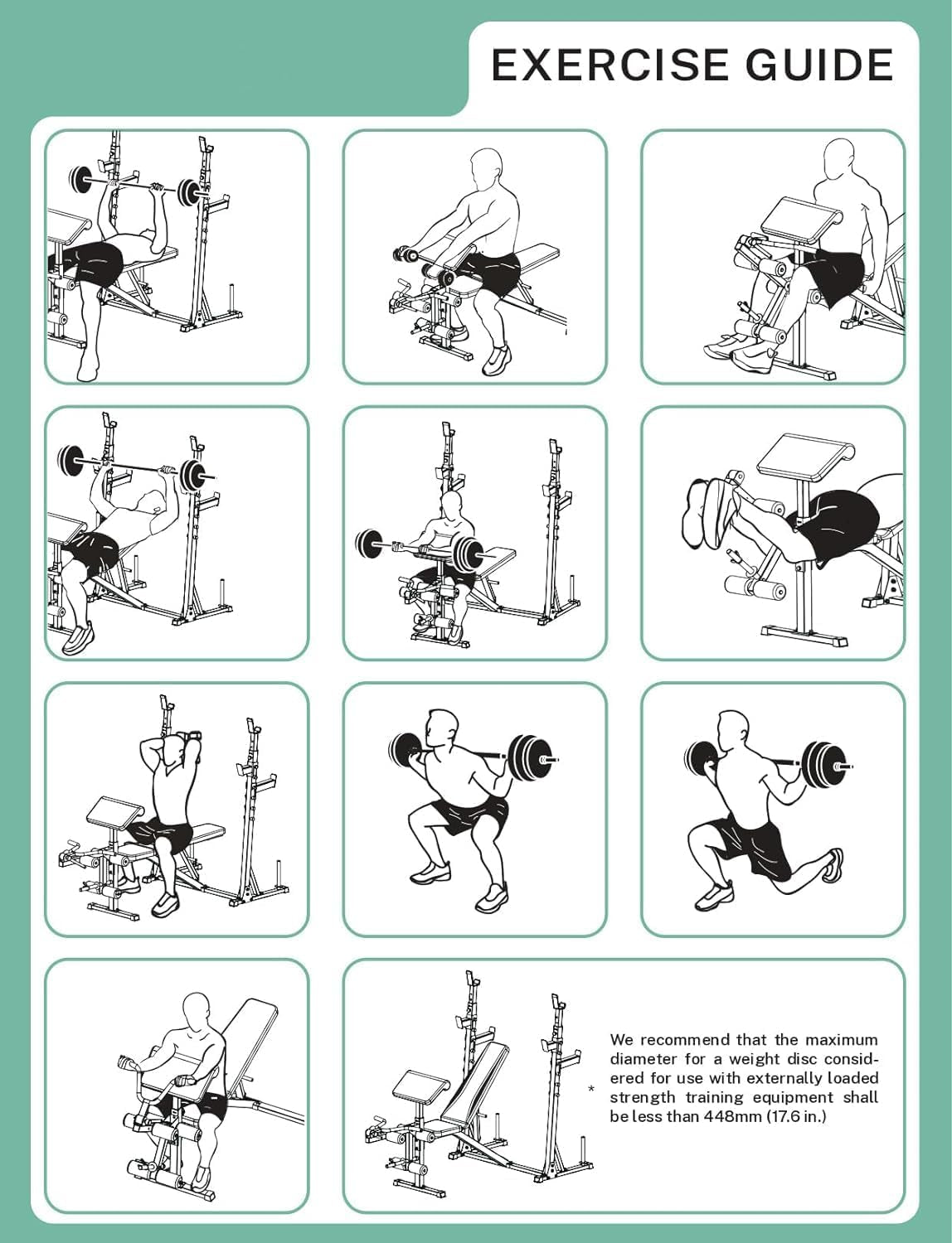 900 lbs Weight Bench Set with Squat Rack, Preacher Curl Attachment, and Leg Extension for Complete Home Gym Training