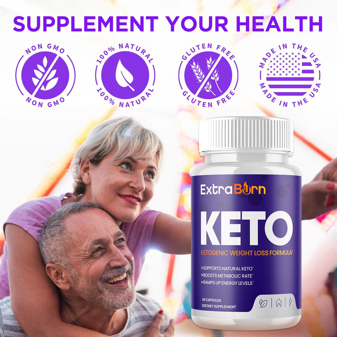 (5 Pack) Extra Burn Keto - Supplement for Weight Loss - Energy & Focus Boosting Dietary Supplements for Weight Management & Metabolism - Advanced Fat Burn Raspberry Ketones Pills - 300 Capsules