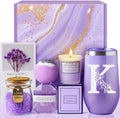 Lavender Spa Gift Basket Set (K) - Unique Gifts for Women: Ideal for Birthdays, Christmas, Valentine's Day, and Mother's Day