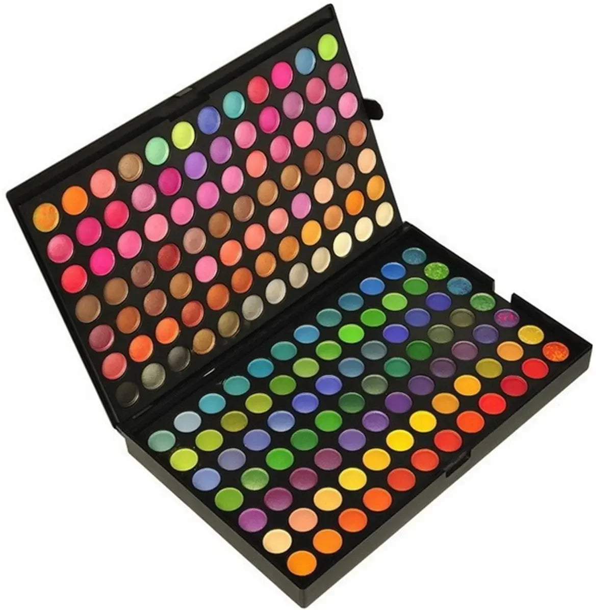 120-Color Waterproof Eye Makeup Set - Nude Eyeshadow Palette with Glitter and Matte Pigmented Pressed Powders