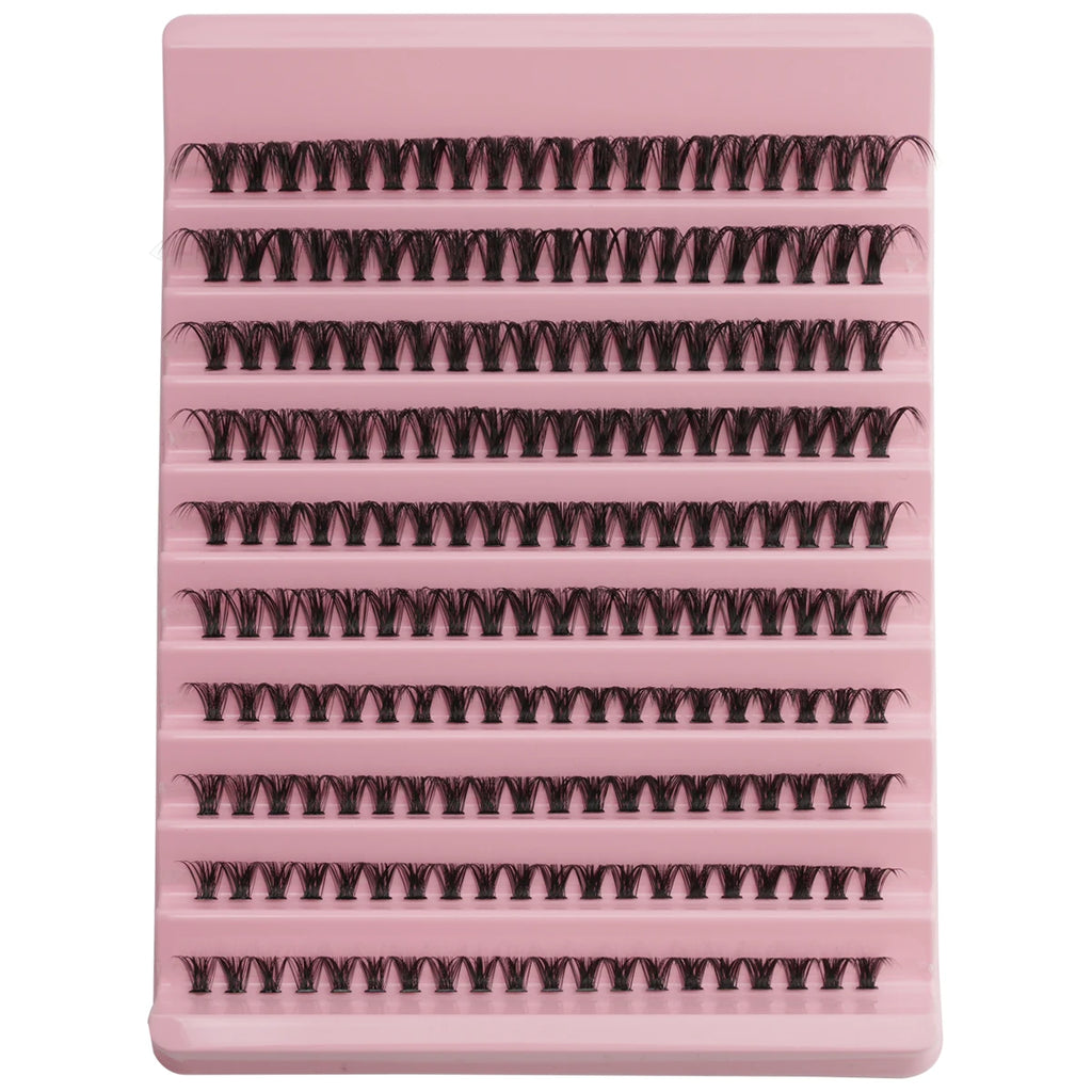 Lash Clusters Kit: Individual Lash Extension Bond and Seal Glue with Tweezers for DIY Multi-Type False Eyelashes Application