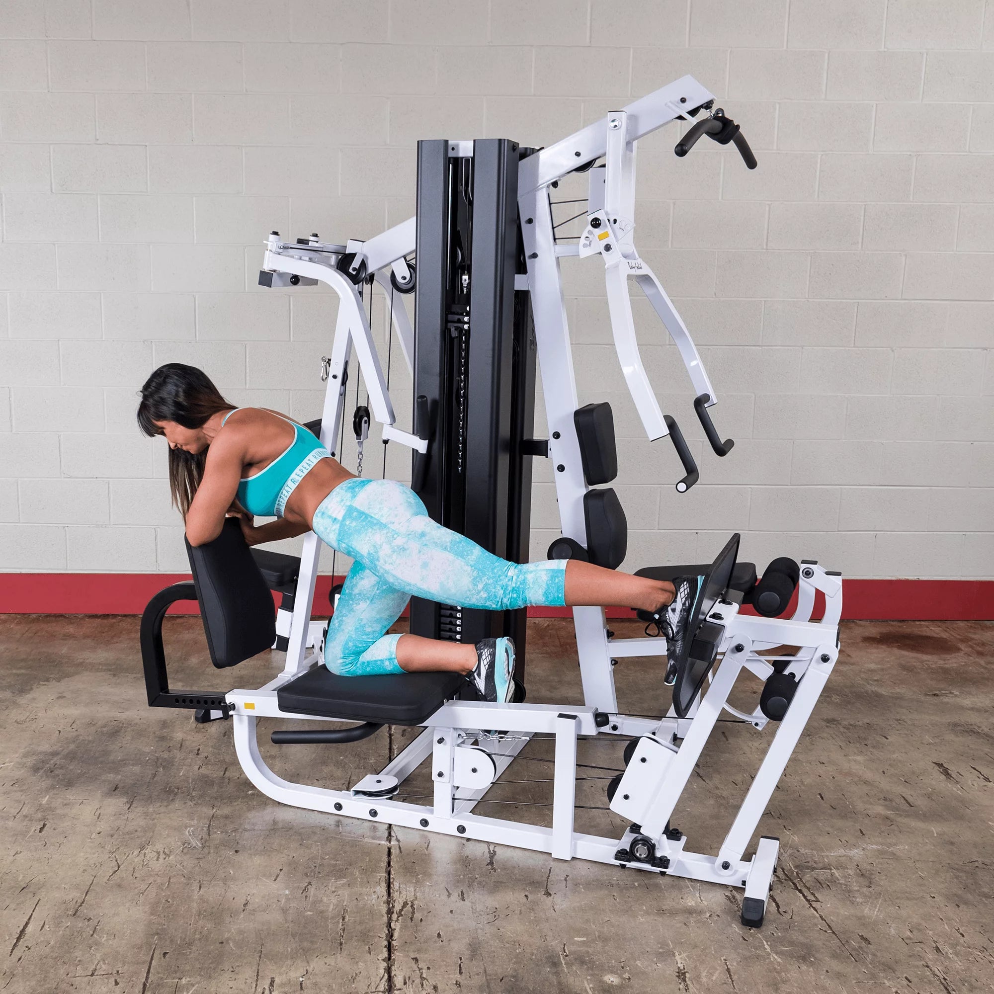 Body-Solid EXM3000LPS Commercial Double Stack Gym - Three-Station Fitness System