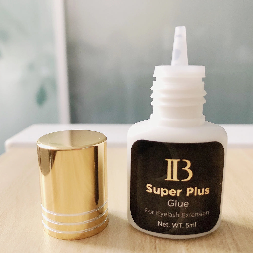 IB Super Plus Eyelash Extension Adhesive - Original Ibeauty Gold Cap Black Glue (5/10 Bottles)