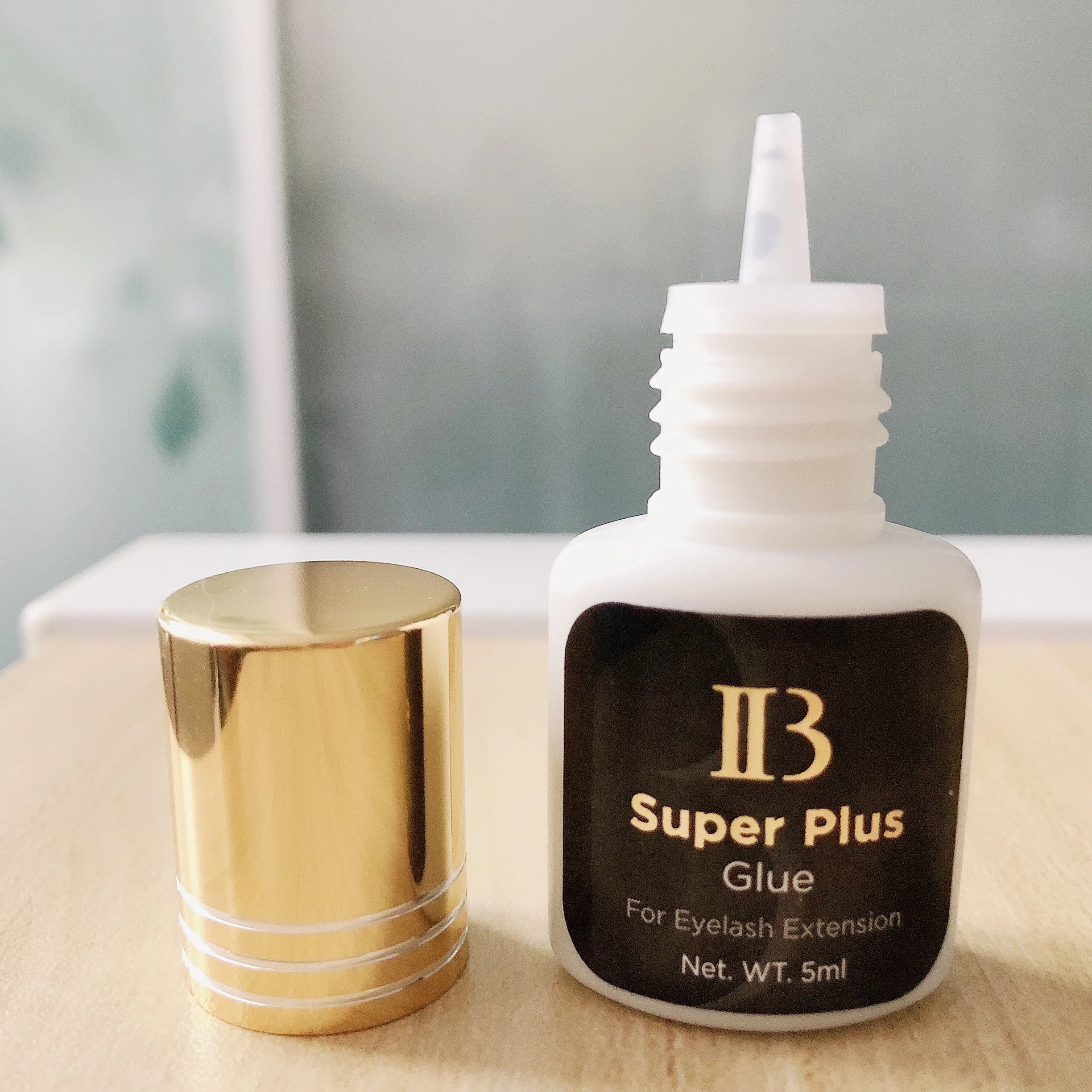 IB Super Plus Eyelash Extension Adhesive - Original Ibeauty Gold Cap Black Glue (5/10 Bottles)