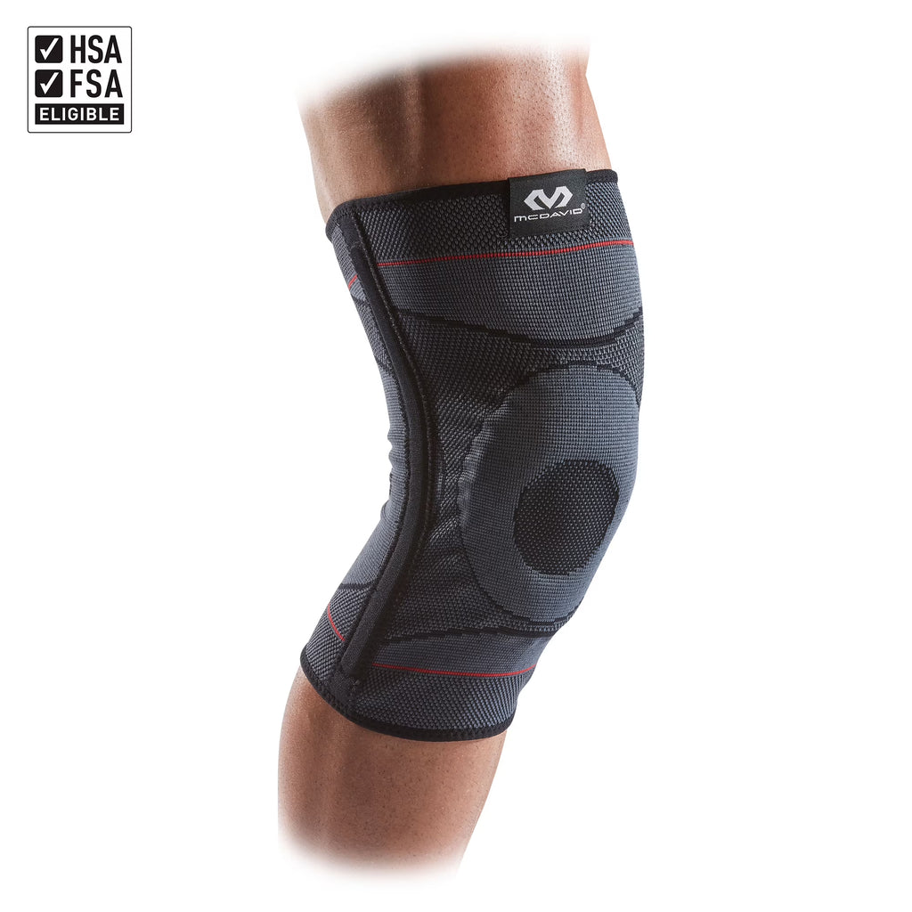 Knee Compression Knit Sleeve W/ Gel Buttress and Stays, S/M