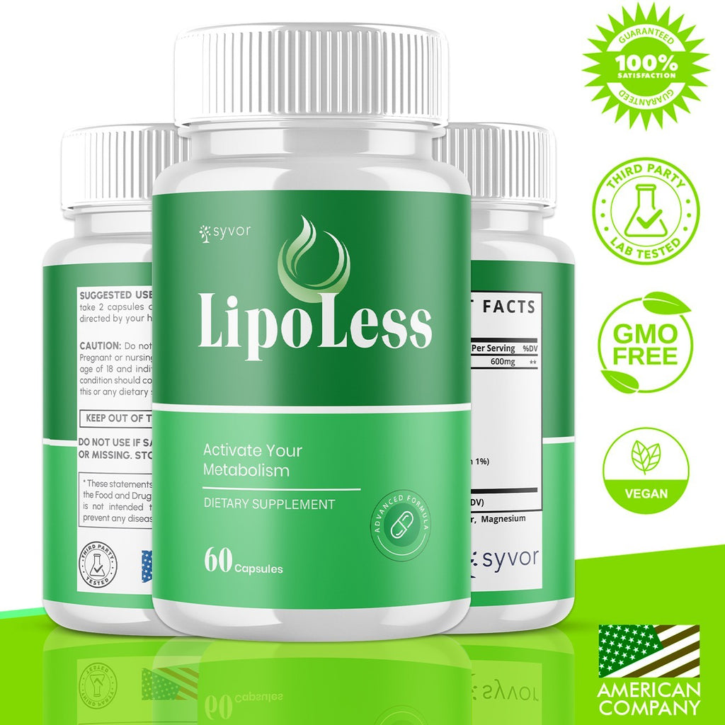 (5 Pack) Lipo Less Advanced Energy & Fitness Supplement Lipoless 300 Capsules