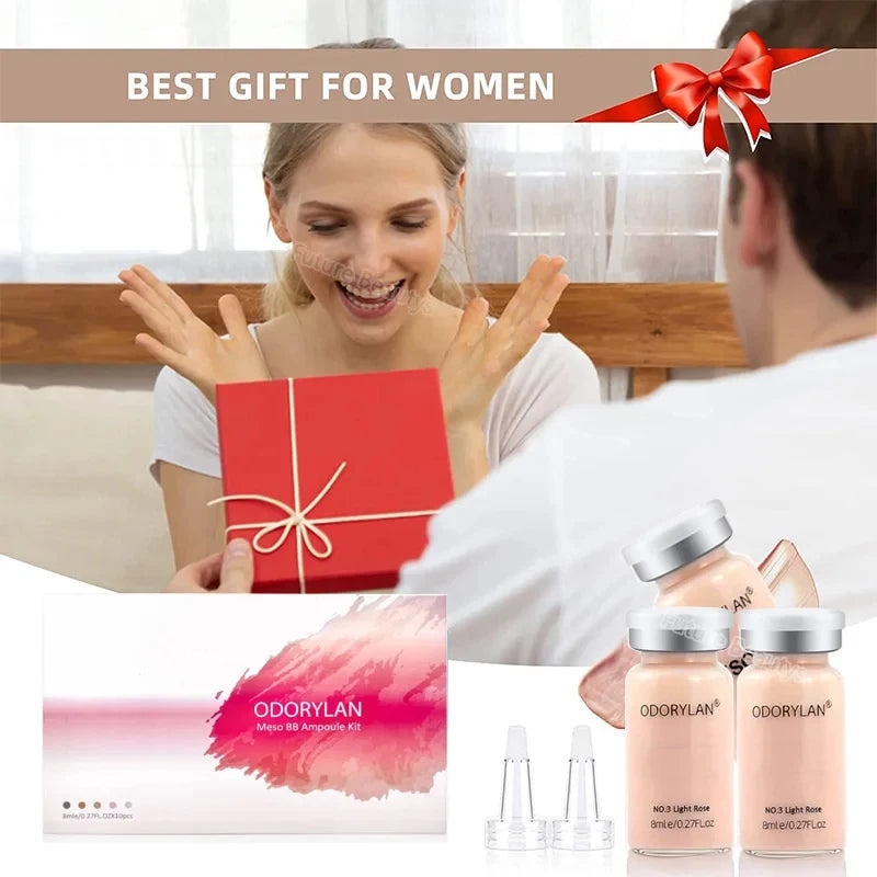 BB Cream Face Serum Ampoule Essence Kit - Moisturizing Sunscreen Foundation for Enhanced Skin Care