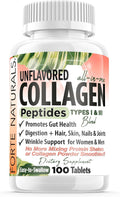 Collagen Peptide Pills 30 Tablets Collagen Protein Supplements NO More Mixing Collagen Powder Shakes Easy to Swallow Collagen Peptides Powder Pills Collagen Protein Capsules Keto