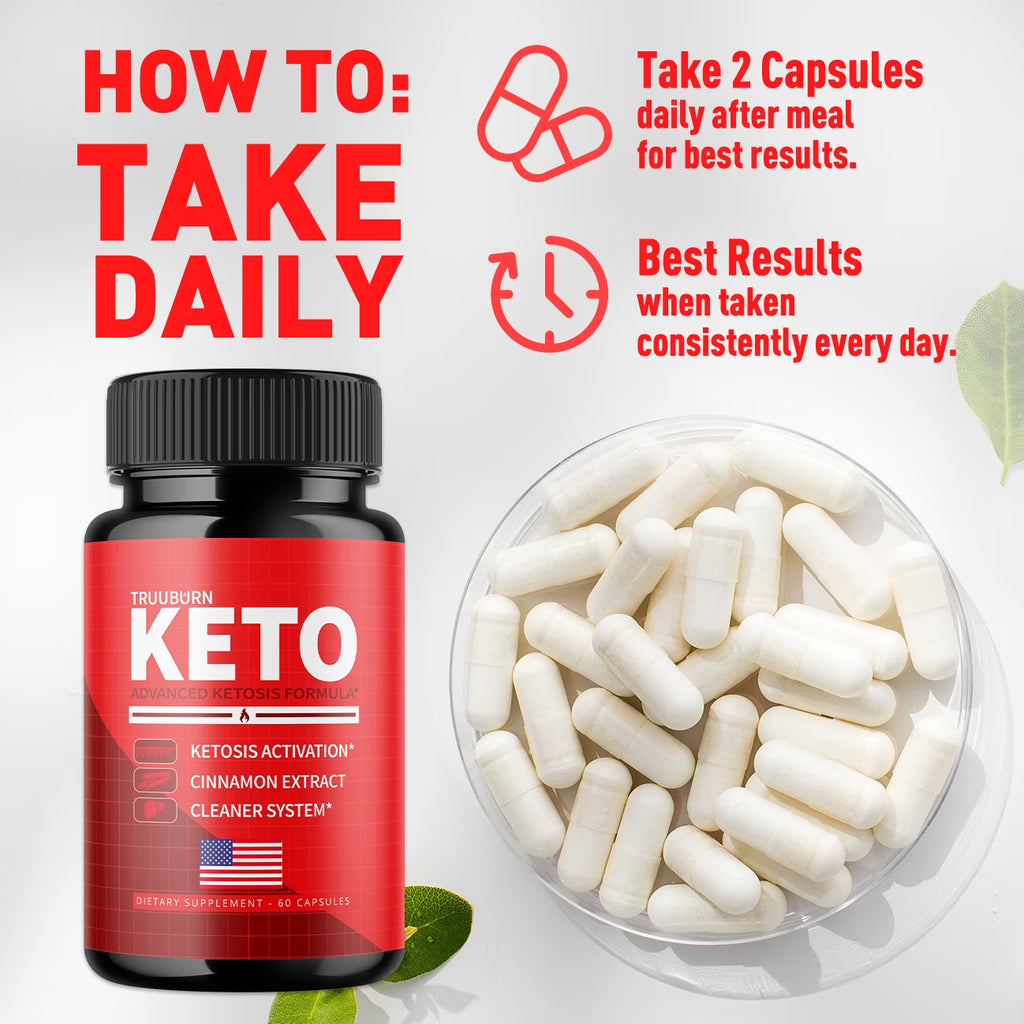 (5 Pack) Truuburn Keto Diet Pills with Truuburn Keto Advanced Formula True Burn Tablets for Appetite Control & Suppressants (300 Capsules)