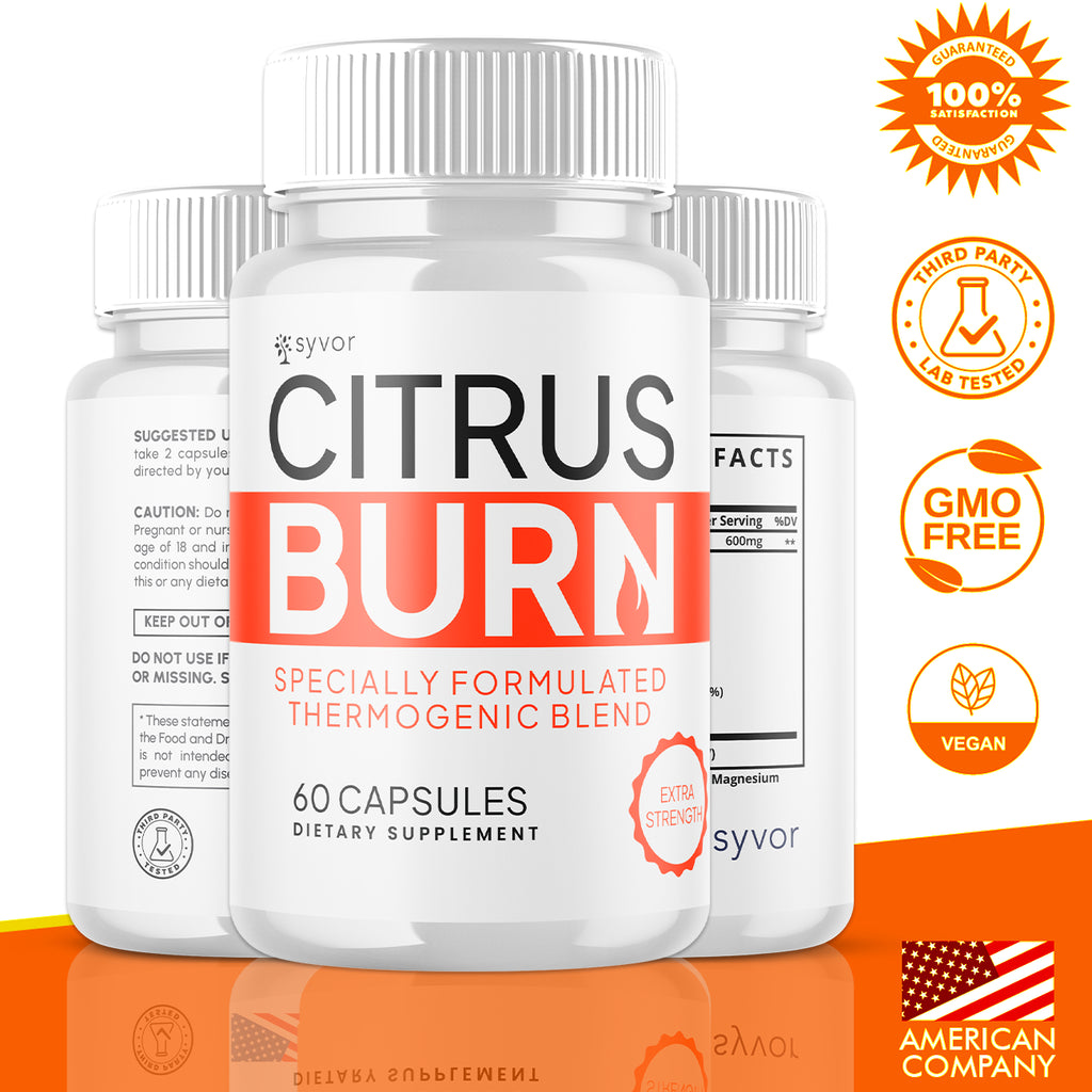 (1 Pack) Citrus Burn Advanced Energy & Fitness Supplement Citrusburn 60 Capsules