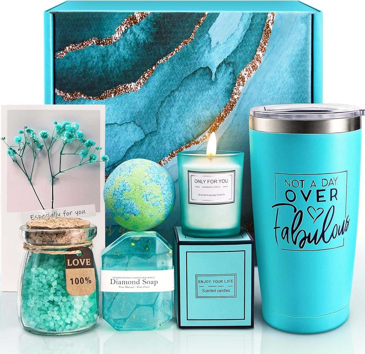Elegant Spa Gift Basket Set: Thoughtful Mother's Day, Birthday, and Appreciation Gifts for Women, Including Moms, Wives, Sisters, Friends, Daughters, Coworkers, Teachers, and Nurses.