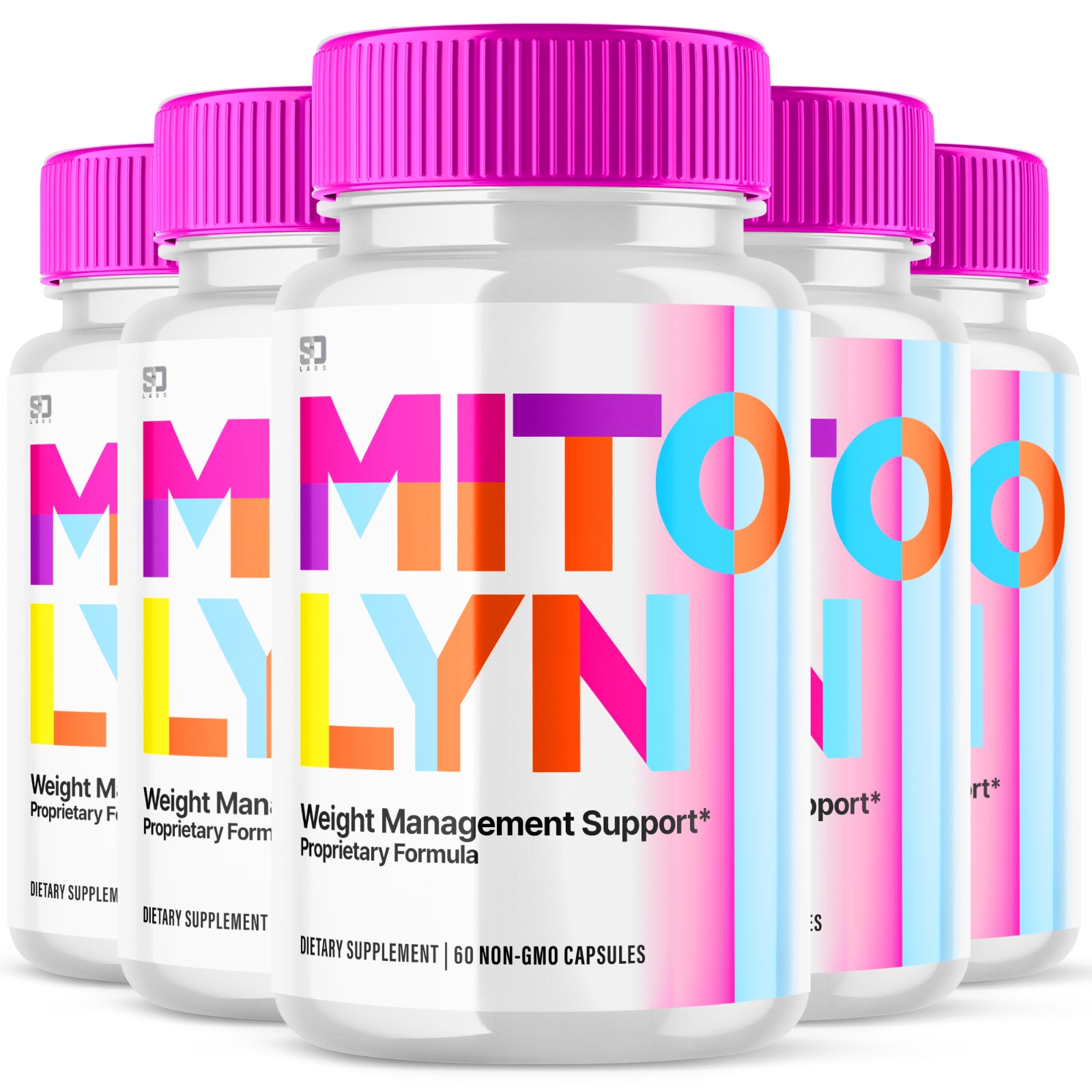 (5 Pack) Mitolyn Advanced Weight Loss Support Mito Lyn Maximum Strength 300Ct