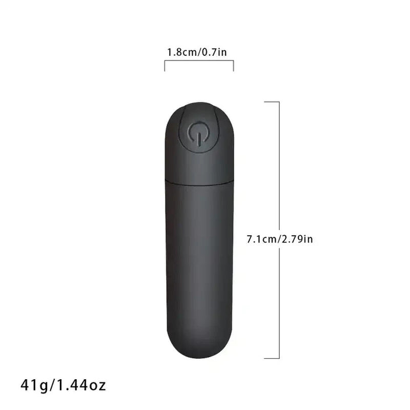 Mini Powerful Bullet Shape 10 Speed Vibrating Neck Body Massage Personal