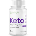 Lifestyle Keto - Ketogenic Weight Loss - Energy & Focus Boosting Dietary Supplements for Weight Management & Metabolism - Advanced Fat Burn Raspberry Ketones Pills - 60 Capsules (1 Pack)