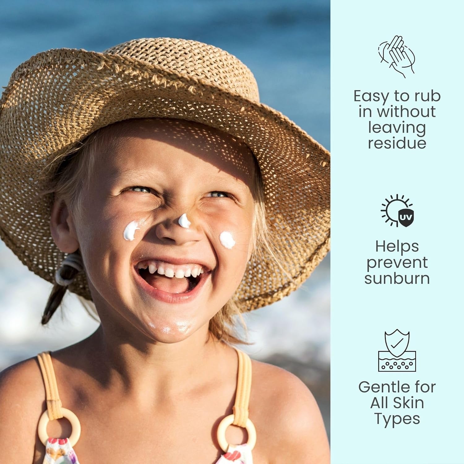 Mineral Sunscreen SPF 50 for Children and Infants - Non-Toxic Zinc Oxide Formula for Sensitive Skin, Unscented, FSA Eligible, Travel Size 3.4 Oz