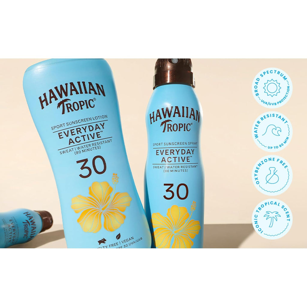 Everyday Active Clear Spray Sunscreen SPF 30 - Oxybenzone Free, 6 oz Twin Pack