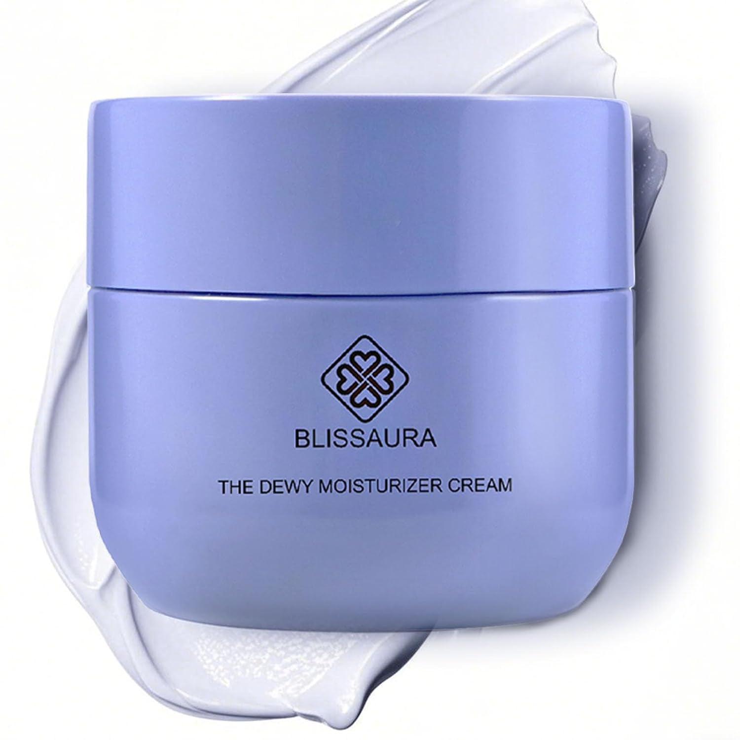 Dewy Skin Hydrating Face Cream with Hyaluronic Acid - Lightweight Moisturizer for Dry and Sensitive Skin - Ideal Makeup Primer for a Radiant Finish - 1.7 Oz