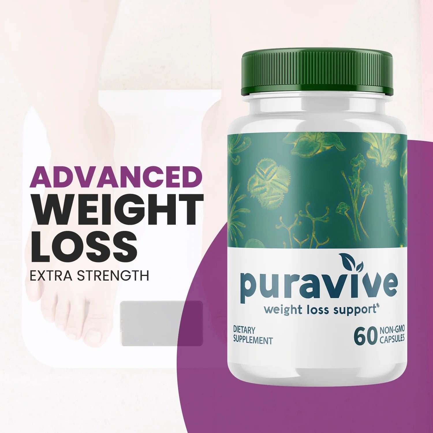 Puravive Keto Weight Loss Formula (2-Pack) - Dietary Supplements for Enhanced Energy, Focus, and Metabolism - Advanced Raspberry Ketones Fat Burn Pills - 120 Capsules