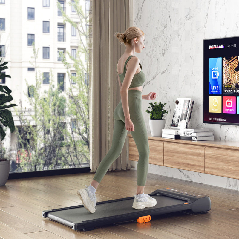 Under-Desk Walking Pad Treadmill for Home and Office with Remote Control Features