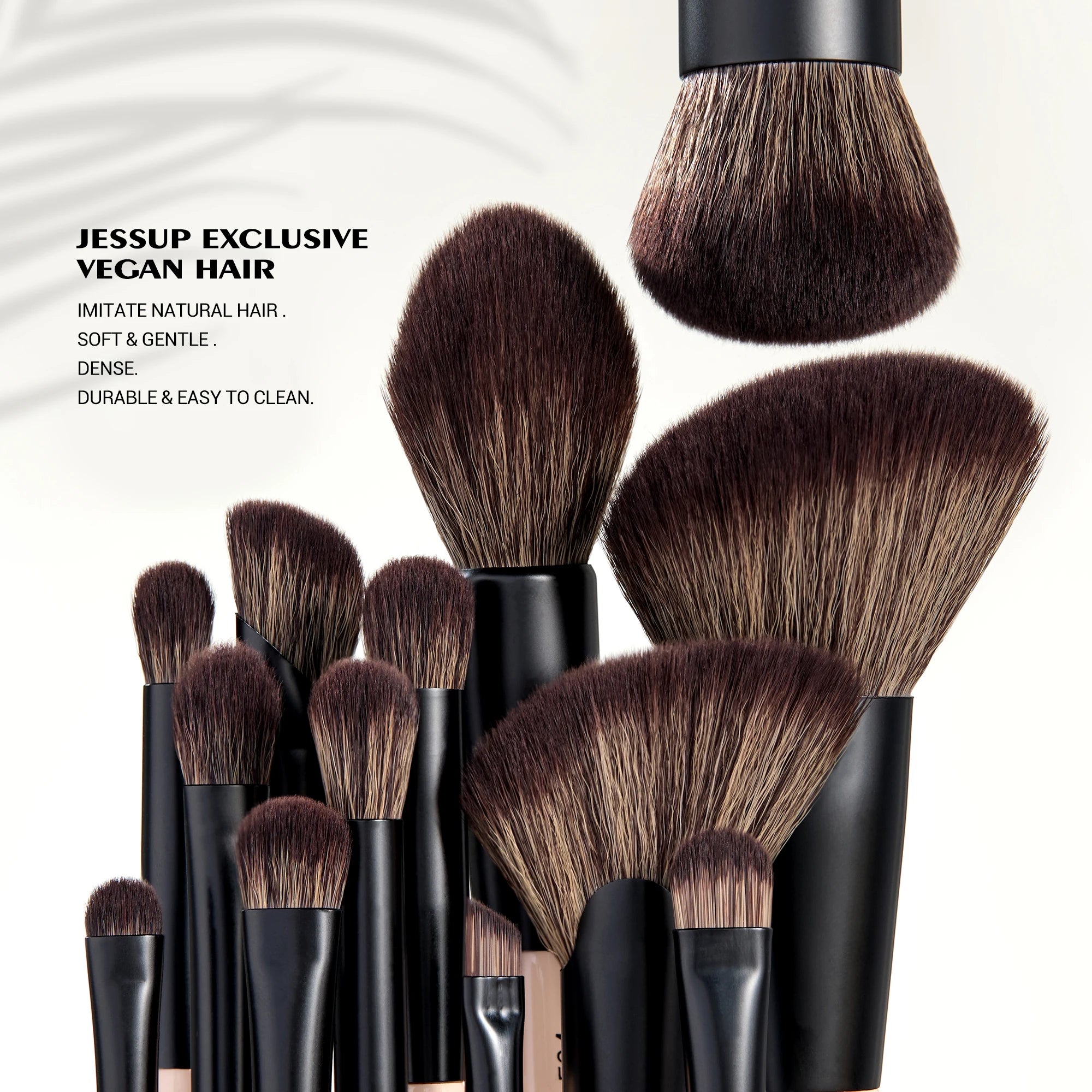 Double-Sided Makeup Brush Set - 3/5/7 Pieces for Foundation, Eyeshadow, and Powder Blending - Cruelty-Free Peach Dust T600