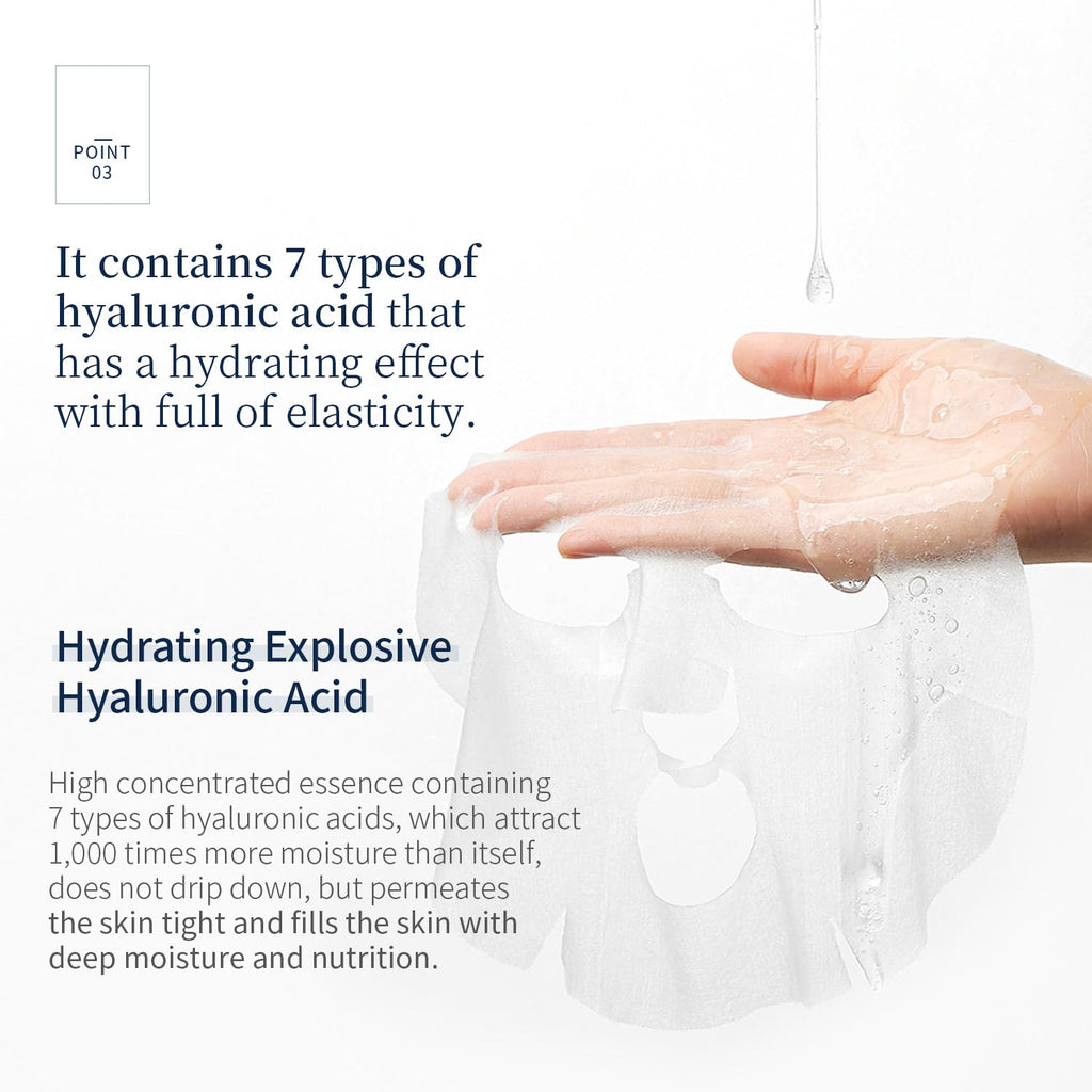 Sapphire Collagen Hydro Essential Mask – 10-Count Moisturizing and Soothing Sheet Mask with Collagen and Ceramide, 1.01 Fl. Oz (30 mL) Each
