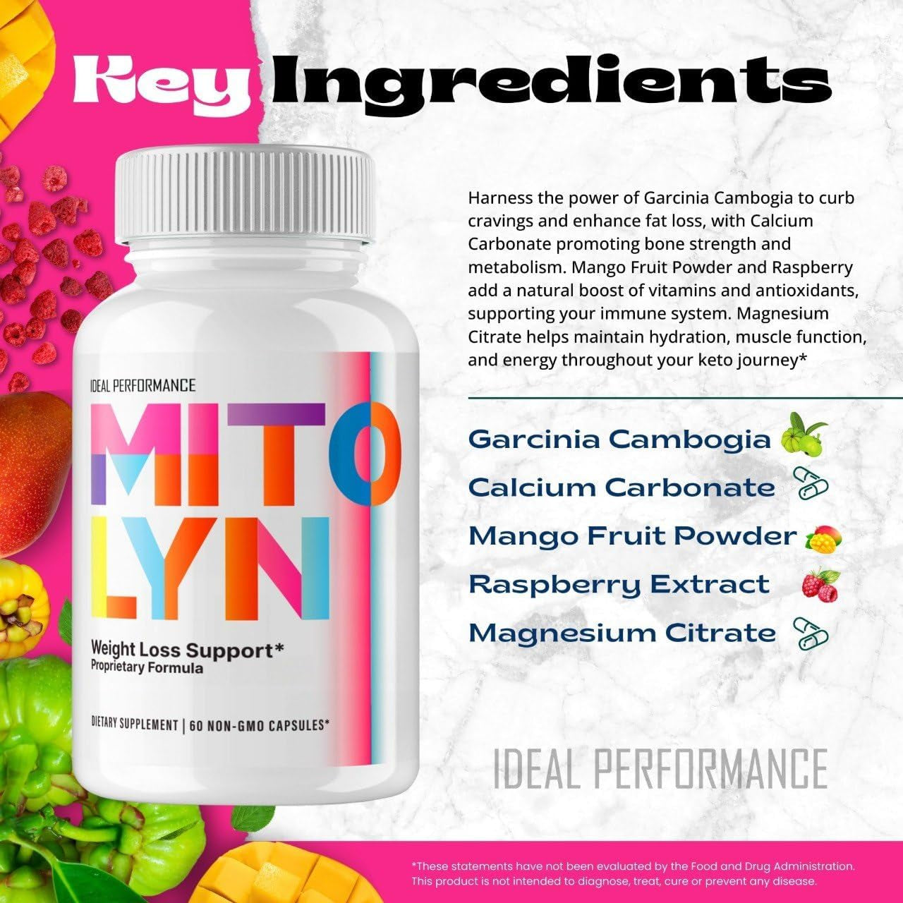 Mitolyn Weight Loss Pills, Mitolyn Reviews Advanced Formula - Mitolyn Capsules Dietary Supplement for Maximum Strength, All Natural Keto Pills, Mitolyn Capsules, Mito Lyn Pills Reviews (5 Pack)