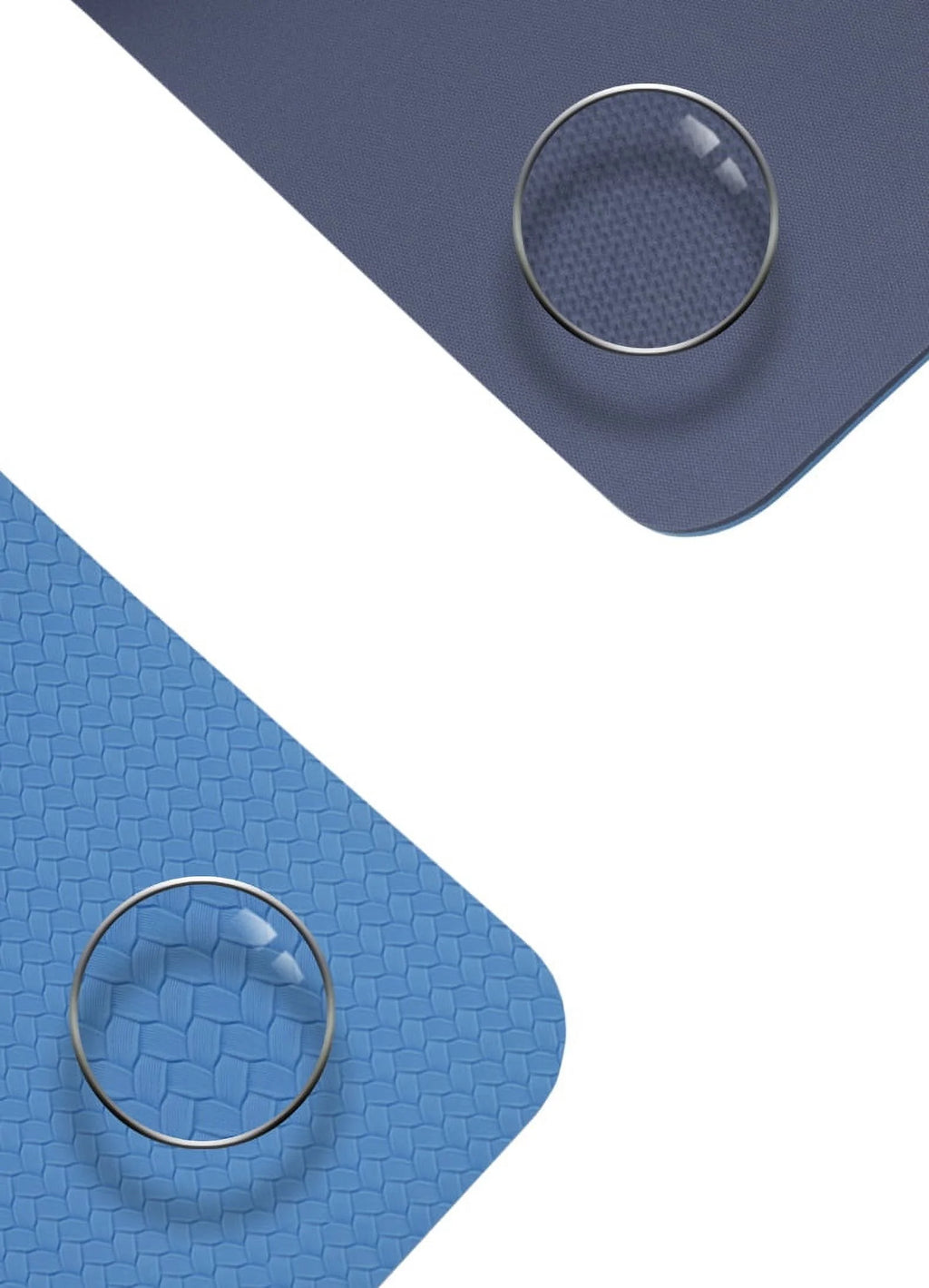 Premium Eco-Friendly Extra Thick Yoga Mat (24" x 68" x 0.31") with High-Density Anti-Tear Exercise Bolster