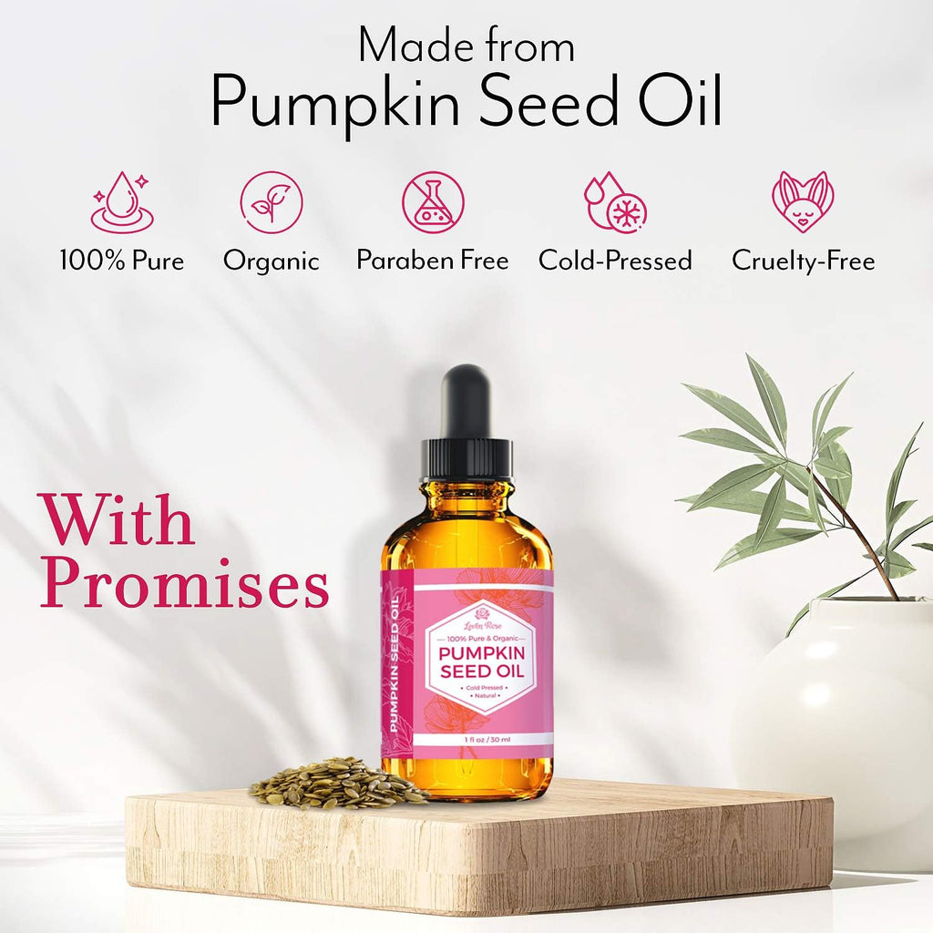 Pumpkin Seed Oil for Hair Growth - 2 Oz 100% Pure Natural Extract for Skin and Nails, Moisturizing Scalp and Dry Skin