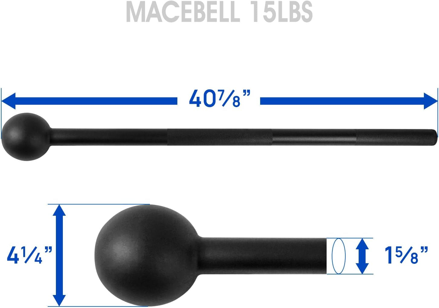 Steel Mace Bell for Enhanced Strength Training - Versatile Full Body Workouts for Muscles, Shoulders, Grips, and Forearms - Available in 5 to 30 LB Options for All Fitness Levels