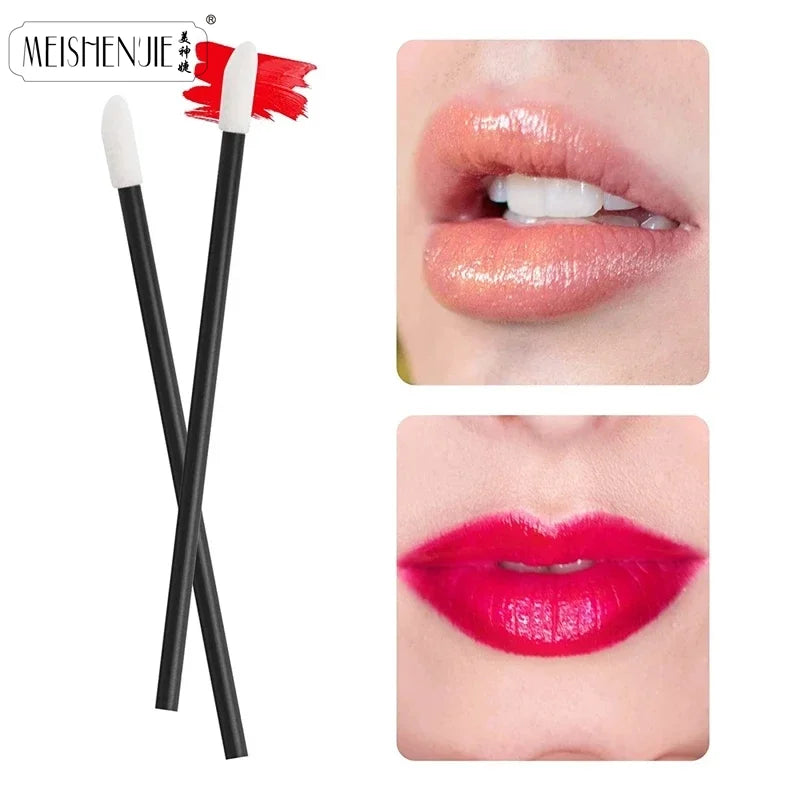 Wholesale Lip Brushes Applicators - 50/1000 Pieces Eyelash and Lipstick Applicator Wands for Makeup Application