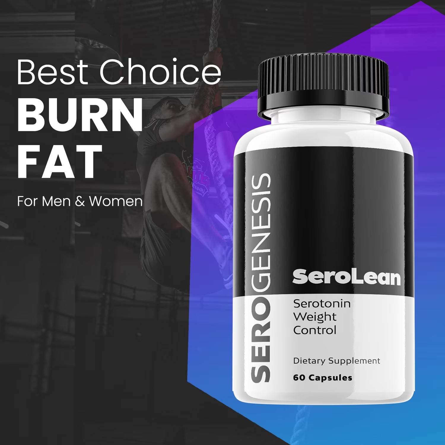 Serogenesis Serolean Keto Weight Loss Formula - 5 Pack Dietary Supplements for Enhanced Energy, Focus, and Metabolism - Advanced Raspberry Ketones Fat Burn - 300 Capsules