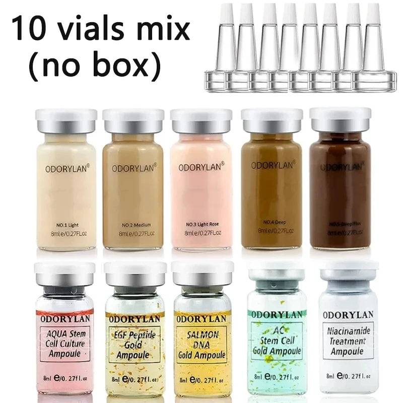 BB Cream Face Serum Ampoule Essence Kit - Moisturizing Sunscreen Foundation for Enhanced Skin Care
