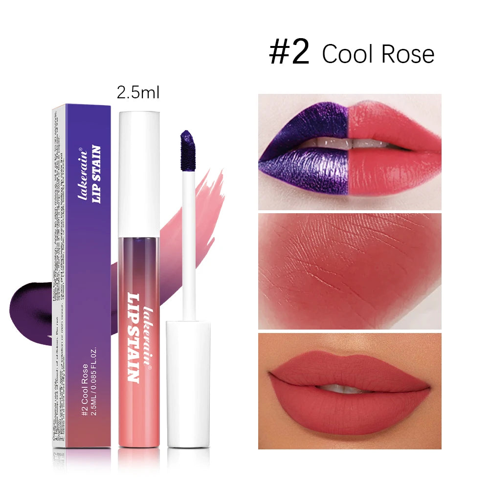 Long-Lasting Waterproof Pink Lip Tint - Transfer-Proof Peel-Off Lip Stain