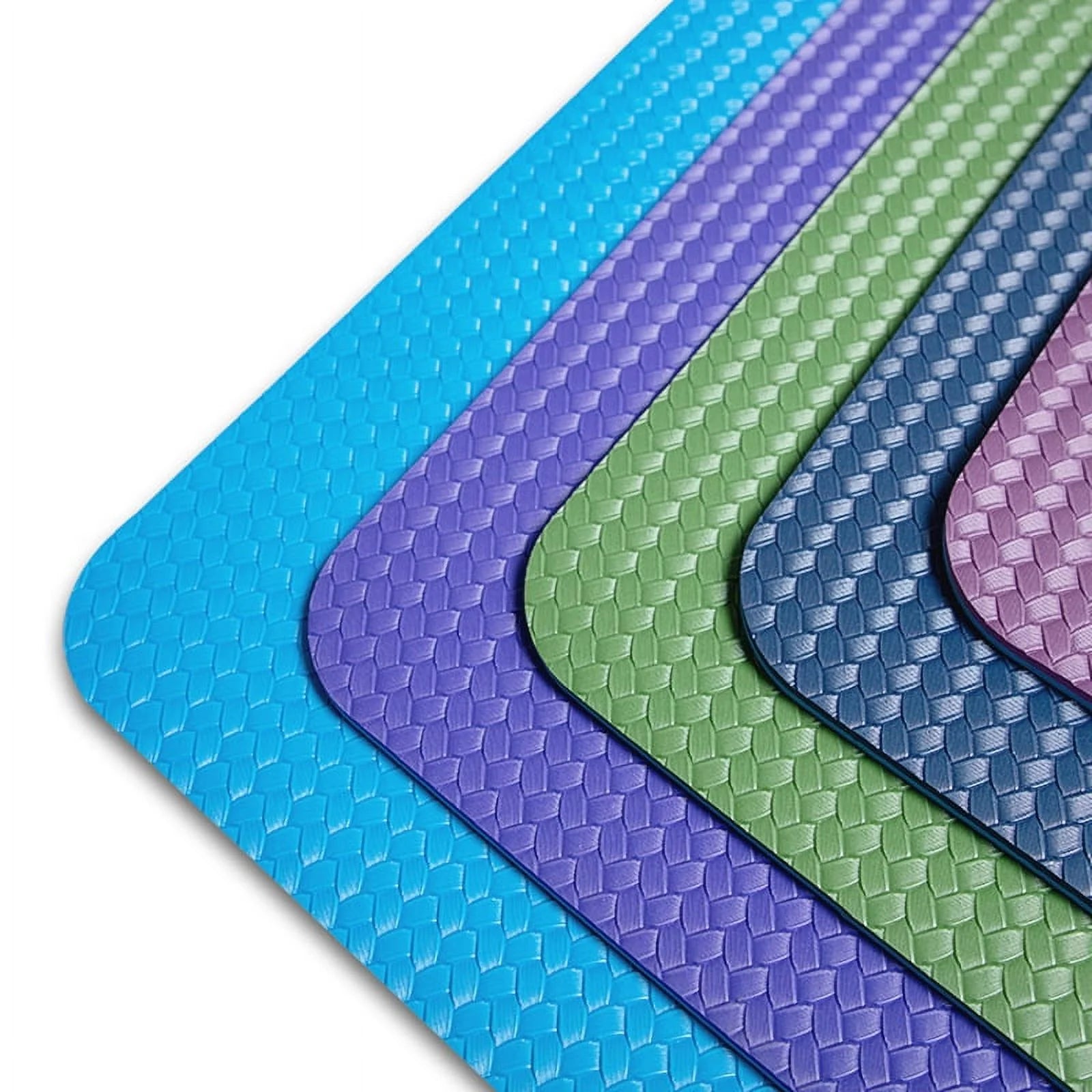 Premium Eco-Friendly Extra Thick Yoga Mat (24" x 68" x 0.31") with High-Density Anti-Tear Exercise Bolster